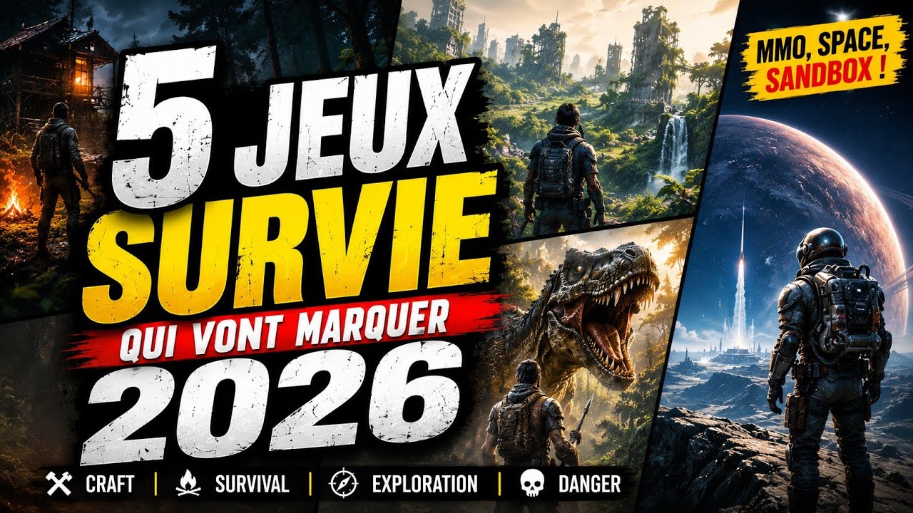 Top 5 des Jeux de Survie qui vont marquer 2026 (MMO, Space, Sandbox)