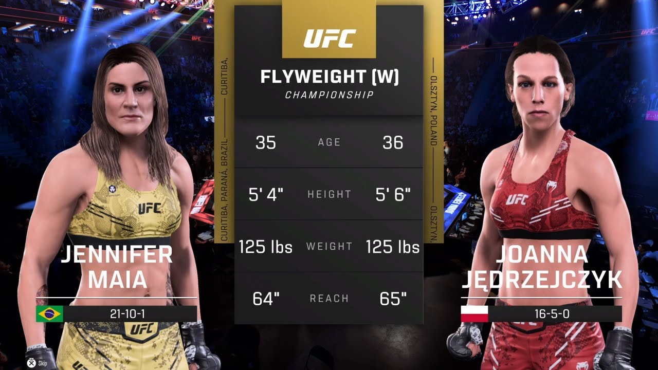 EA Sports UFC 5 Gameplay Jennifer Maia vs Joanna Jedrzejczyk