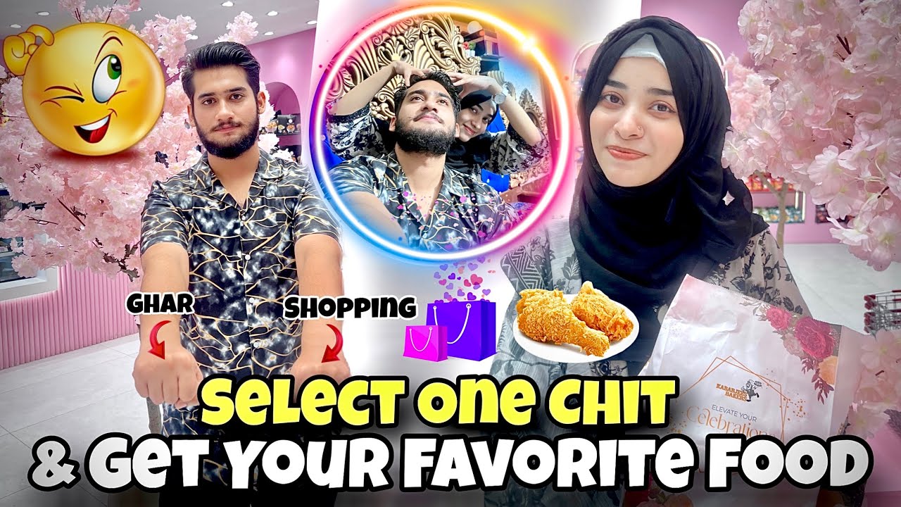 Select One Chit And Get Your Favorite Thing_😍 Laiba Fatima And Ahmad Enjoying This Day.✨