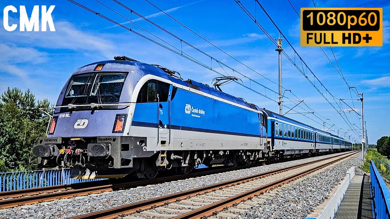 [200km/h] NOWY Eurosprinter ČD na CMK + Piękne Przeloty