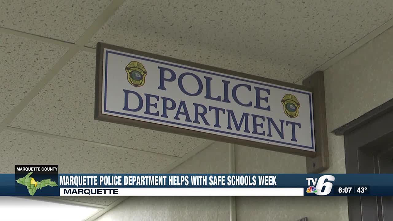 Marquette Police Department helps with Safe Schools Week