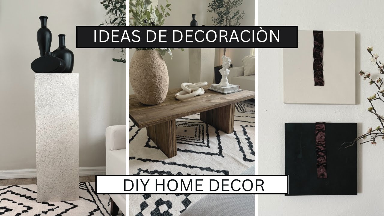 ⭐️ 5 Ideas DIY de Decoraci&oacute;n del Hogar Org&aacute;nica y Moderna con Materiales Reciclados