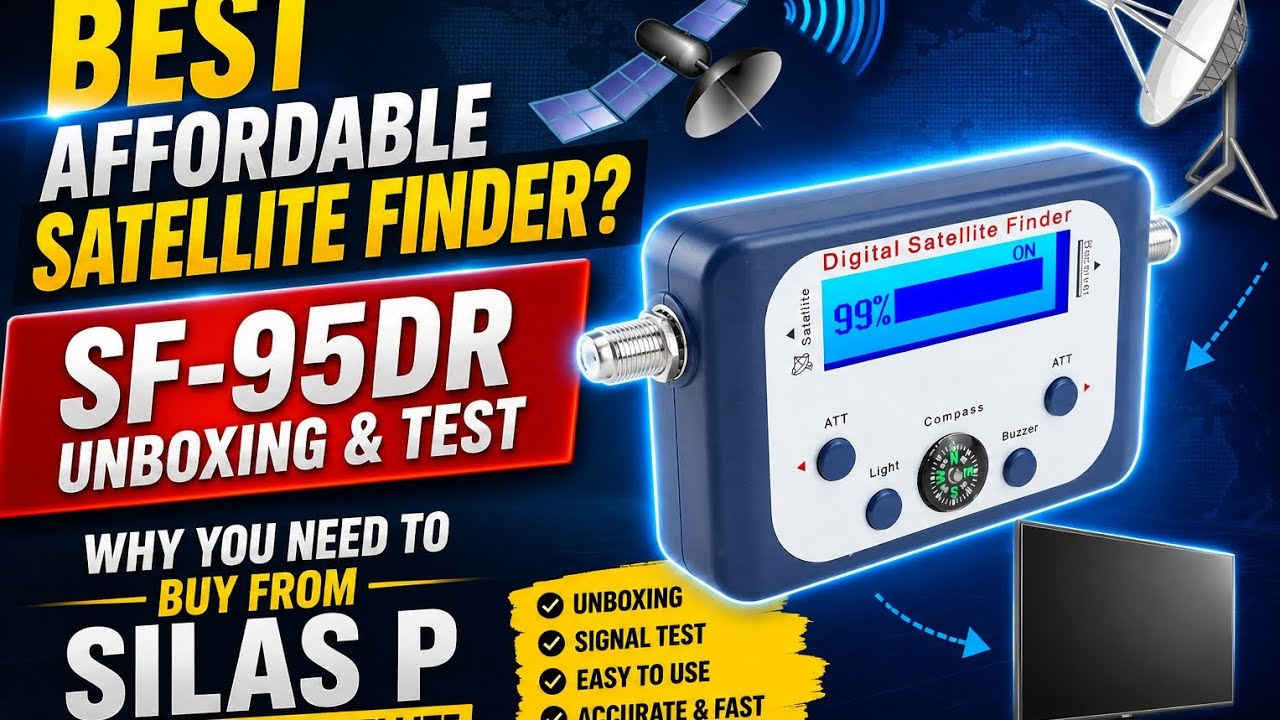 Best Affordable Satellite Finder? SF-95DR Unboxing & Test