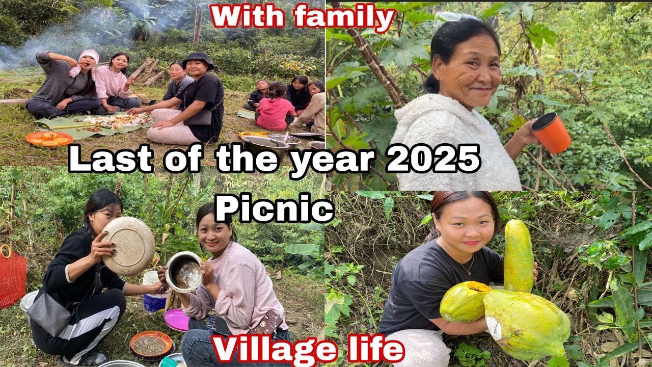Пикник в последний день 2025 года с семьей ❤️Наслаждайтесь этим днем🤗