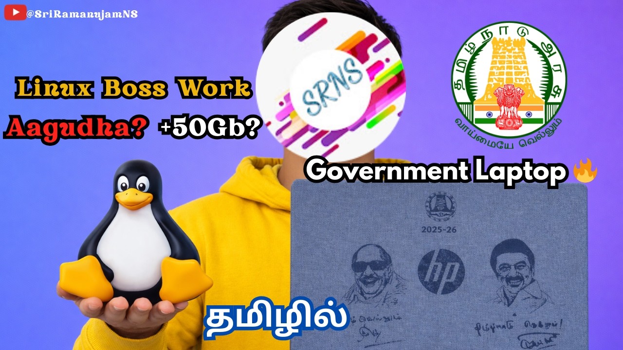 HP Government Laptop-la Linux Boss Use Pannalama? 🤔 The Truth! | 50GB Free Space?#tngovt #laptop