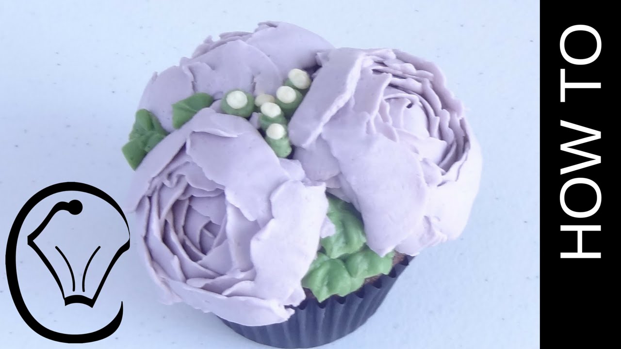 Buttercream Peony Flower Cupcake by Cupcake Savvy's Kitchen