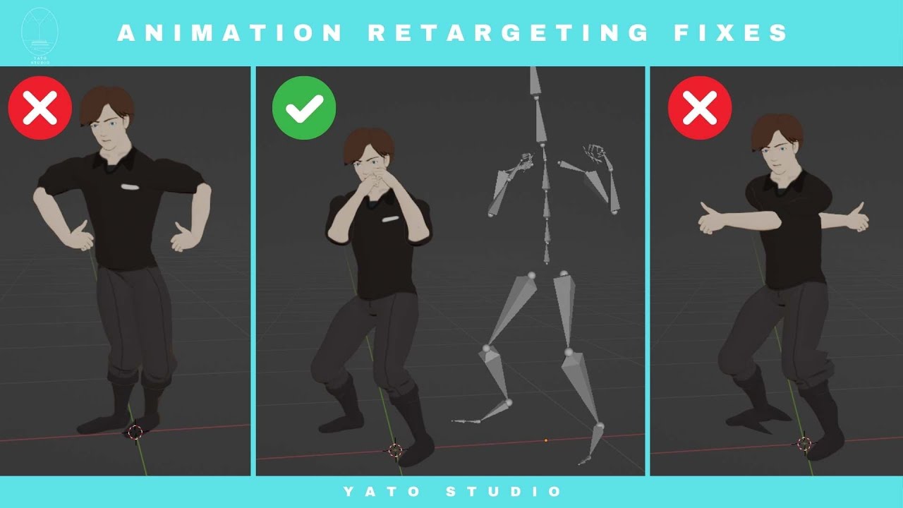Blender: Character Animation Retargeting - Mistakes & Fixes (2024)