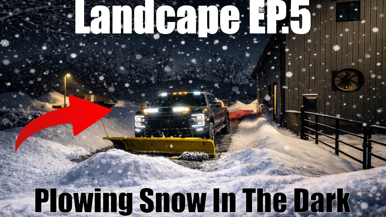 Landscape Ep.5 Plowing Snow At Night Fs22 RP