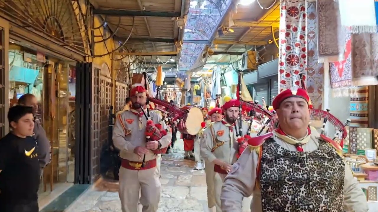 مجموعة كشافة السريان القدس 4 ايار تصوير كريستيان لاند سينت جوني  2023