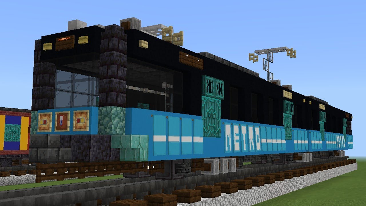 Minecraft St Louis Metrolink Siemens SD460 Light Rail Vehicle Tutorial