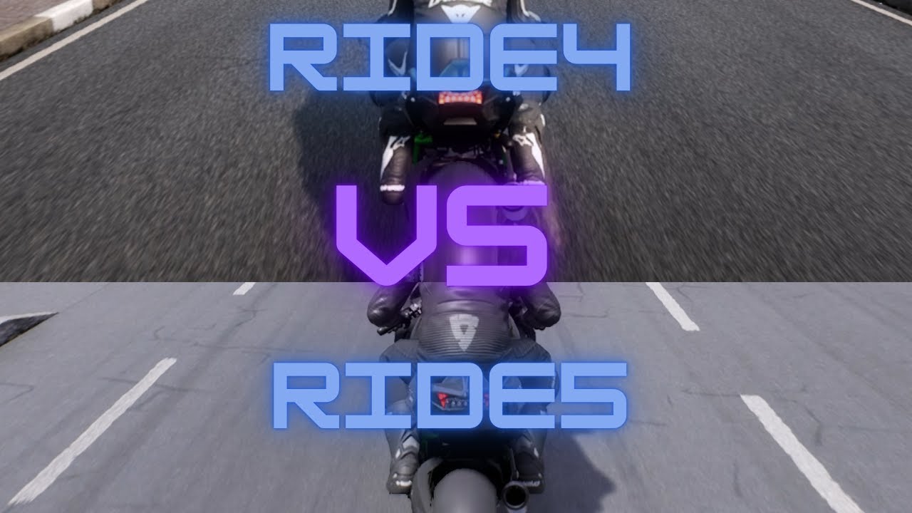 RIDE4 vs RIDE5 Kawasaki Ninja H2R Sound Comparison
