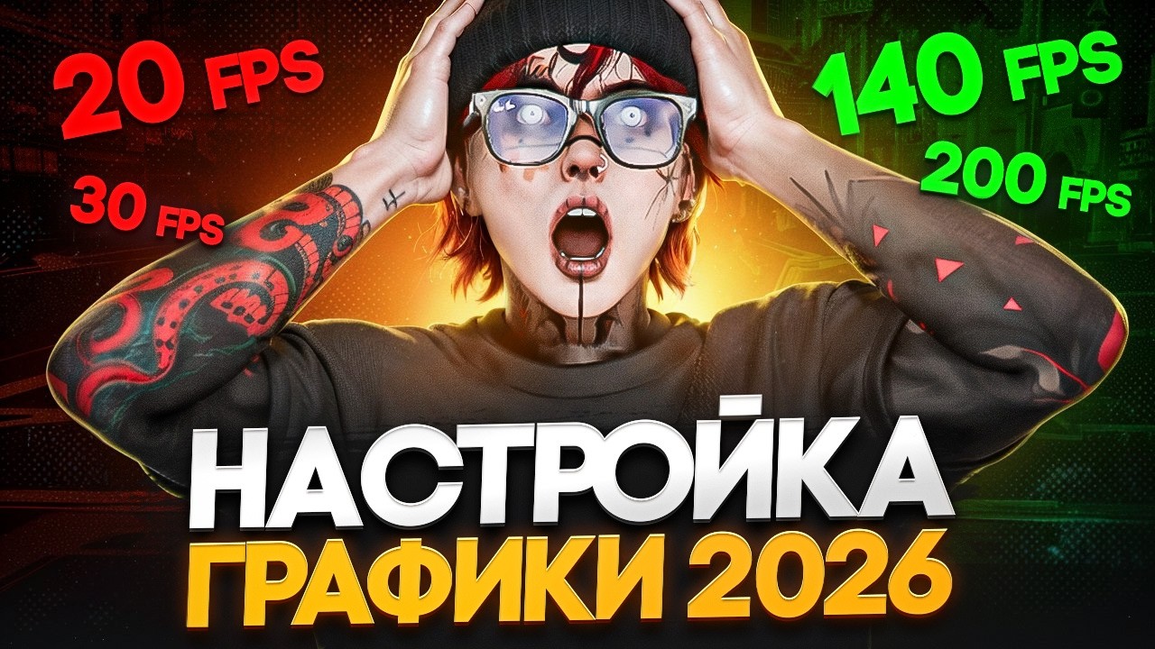 ЛУЧШАЯ НАСТРОЙКА GTA5RP 2026 🔥 +200 FPS БЕЗ ЛАГОВ И ФРИЗОВ