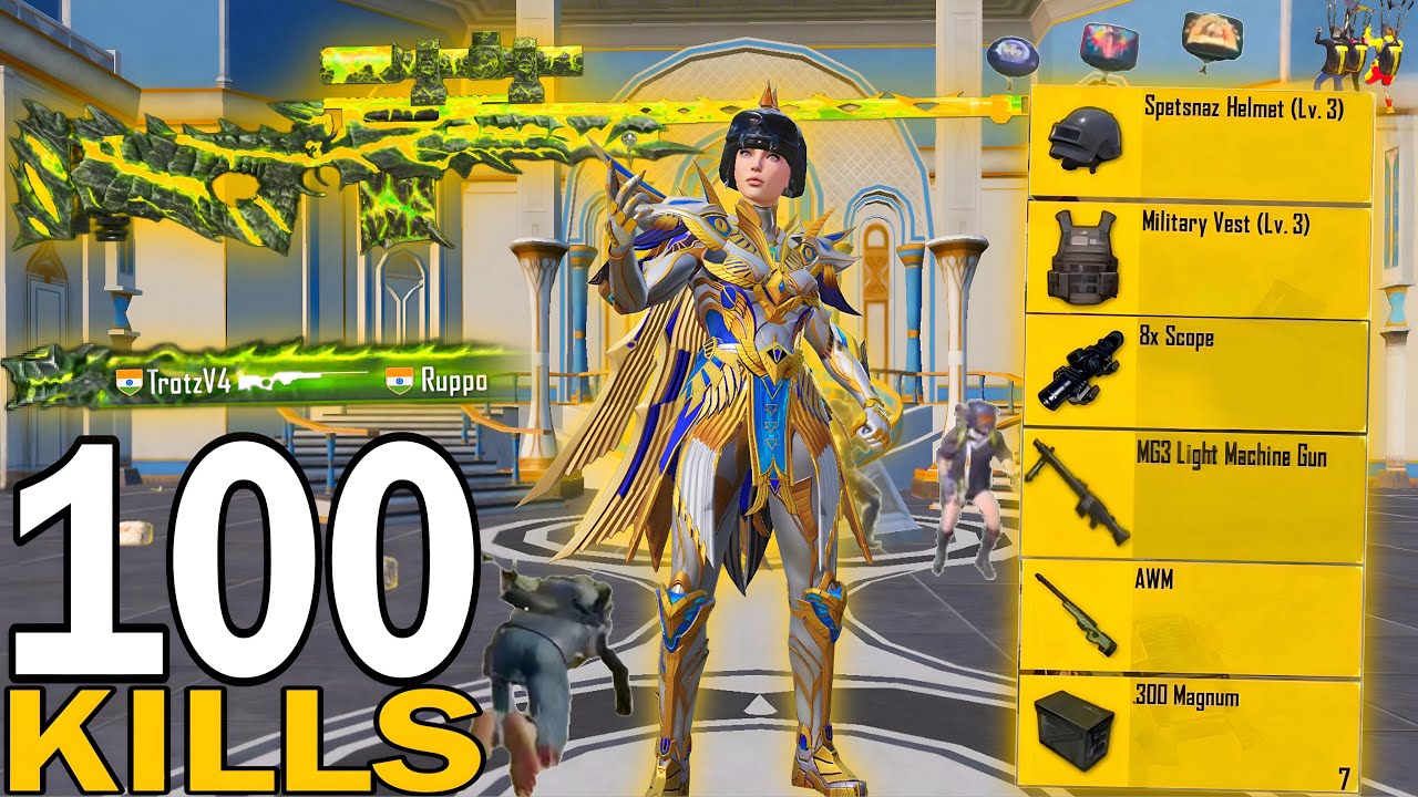 100 KILLS!😍 NEW BEST LOOT GAMEPLAY with FULL PHARAOH X-SUIT🥵🔥SAMSUNG,A7,A8,J4,J5,J6,J7,J2,J3,XS,A3