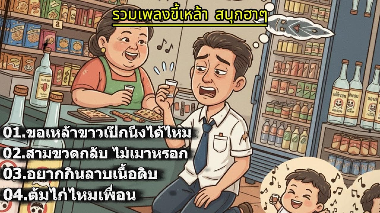 รวมเพลงขี้เหล้า สนุก ฮาๆ