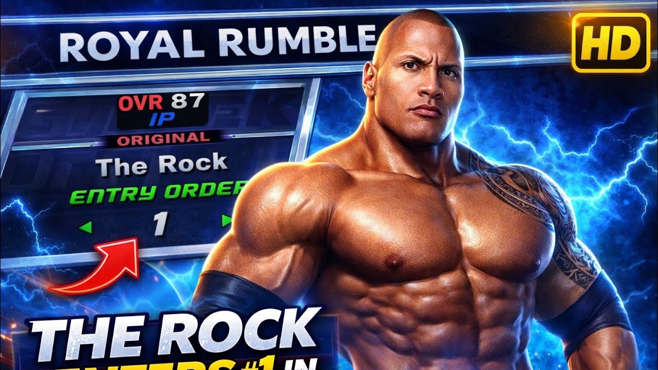 THE ROCK ENTERS #1 😱 | Royal Rumble DOMINATION 💀🔥