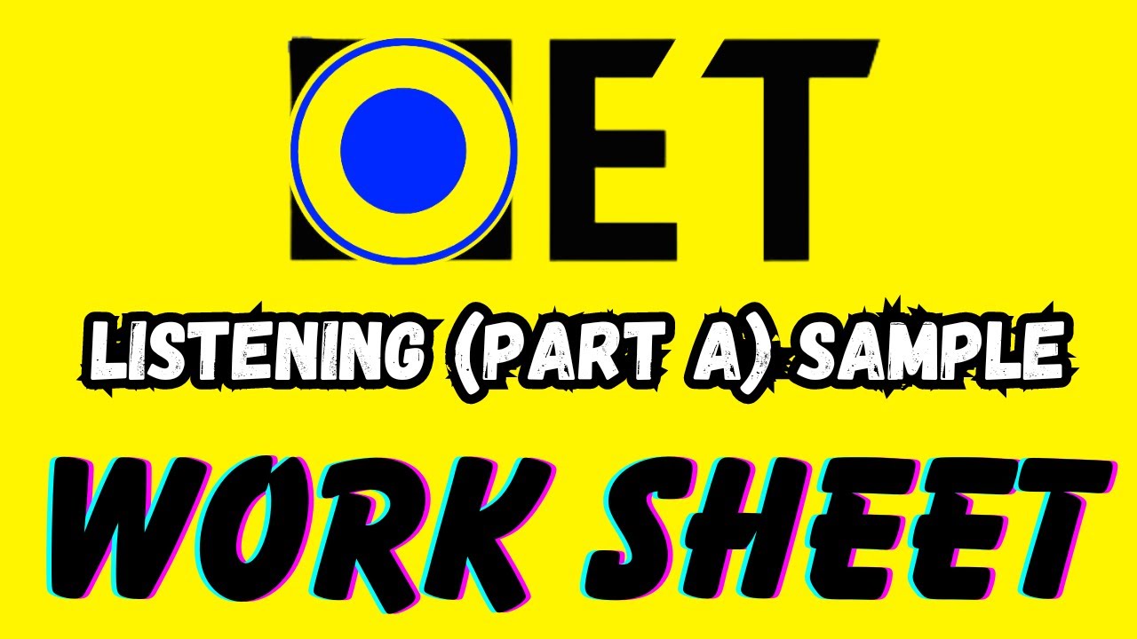 Oet listening official sample for nurses | Welcome to OET 2.0 Online Classroom