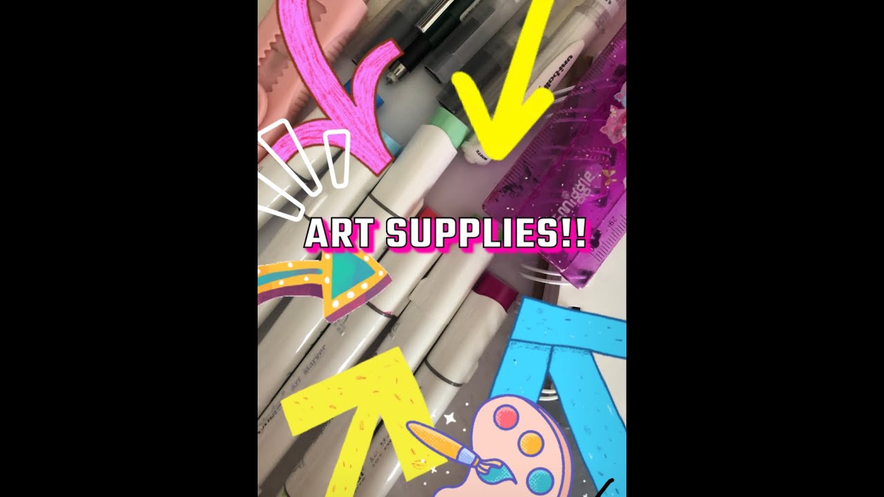 Recommended beginner art supplies!!