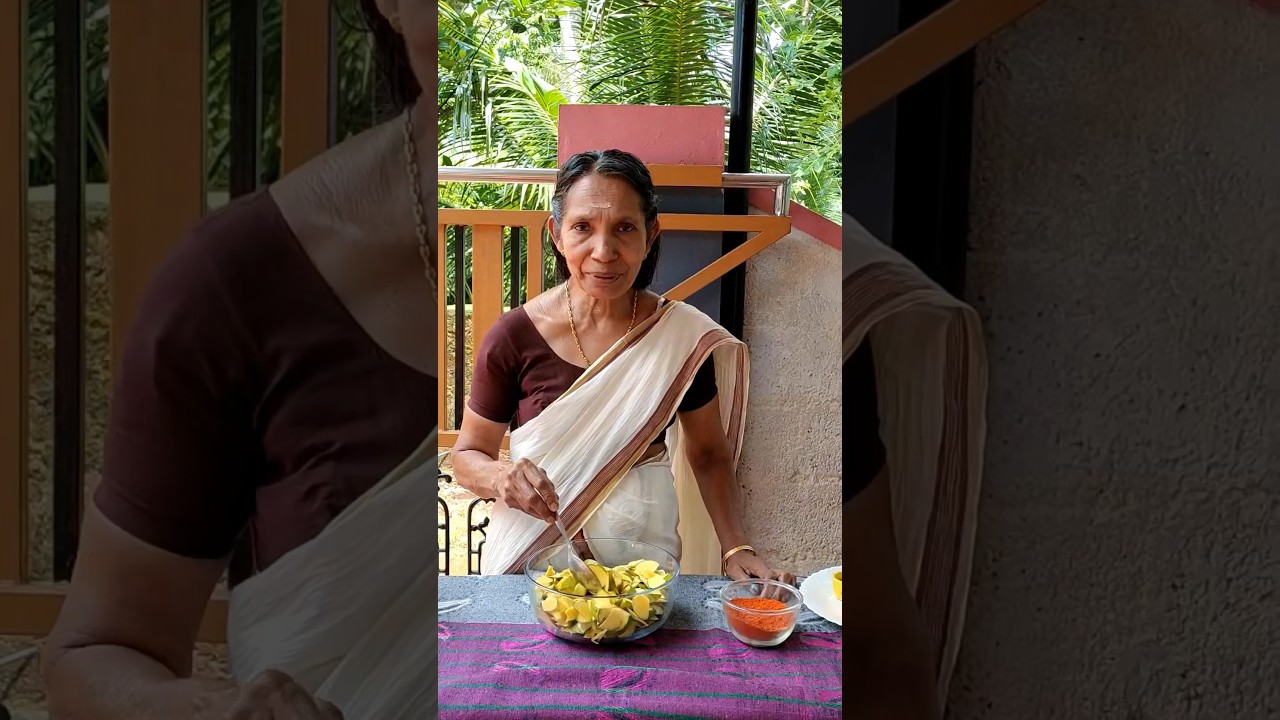 മുത്തശ്ശിയുടെ ചെത്ത്&zwnj; മാങ്ങാ🥭അച്ചാർ നോക്കിയാലോ മക്കളെ part 1 #shorts #manga #short