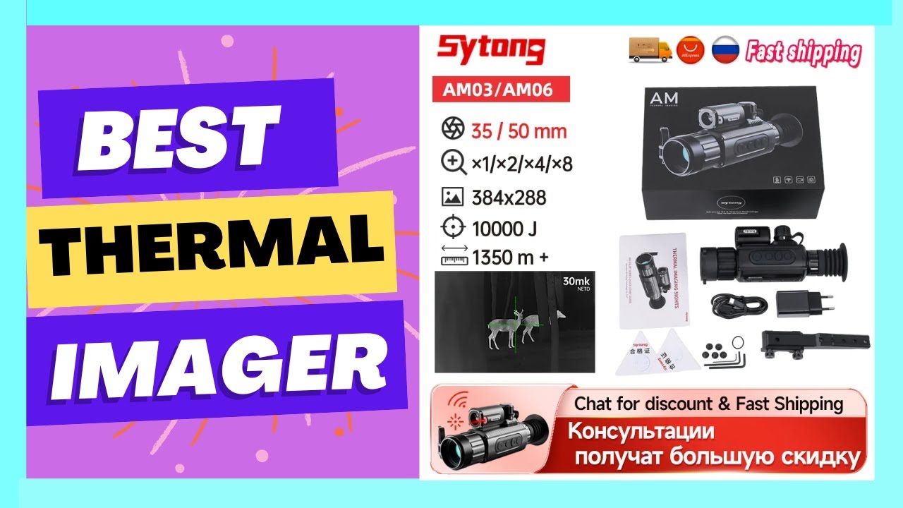 Sytong AM03 Thermal Imager for Hunting 10000J Impact WiFi Aiming
