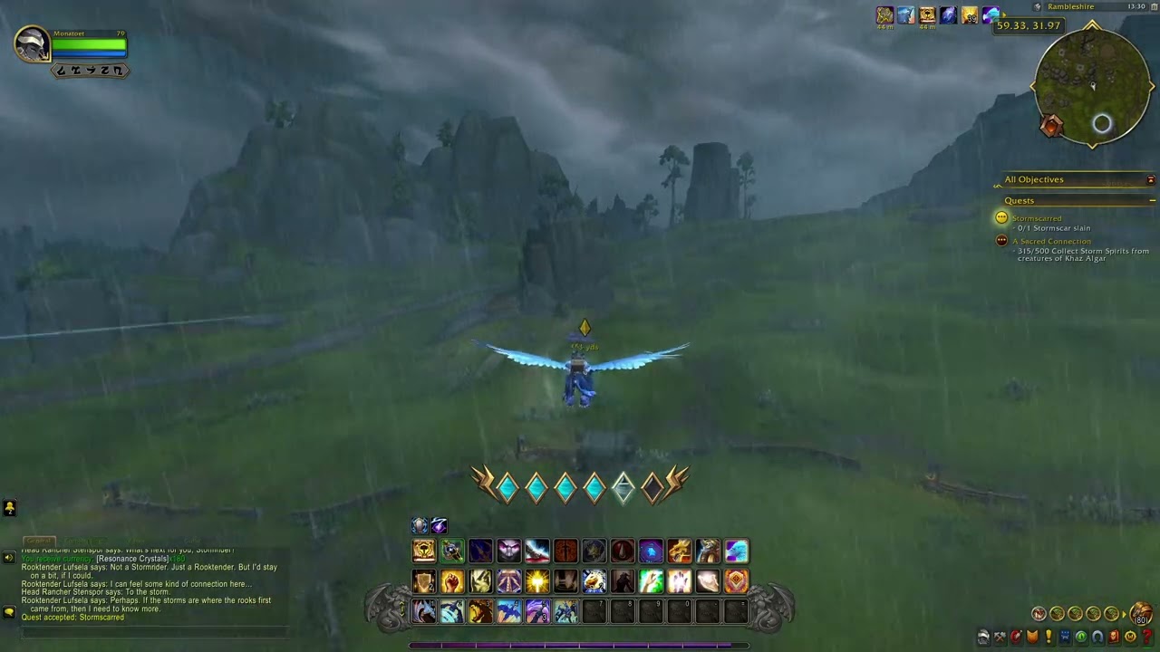 The War Within Quest 261: Stormscarred (WoW, human, paladin)