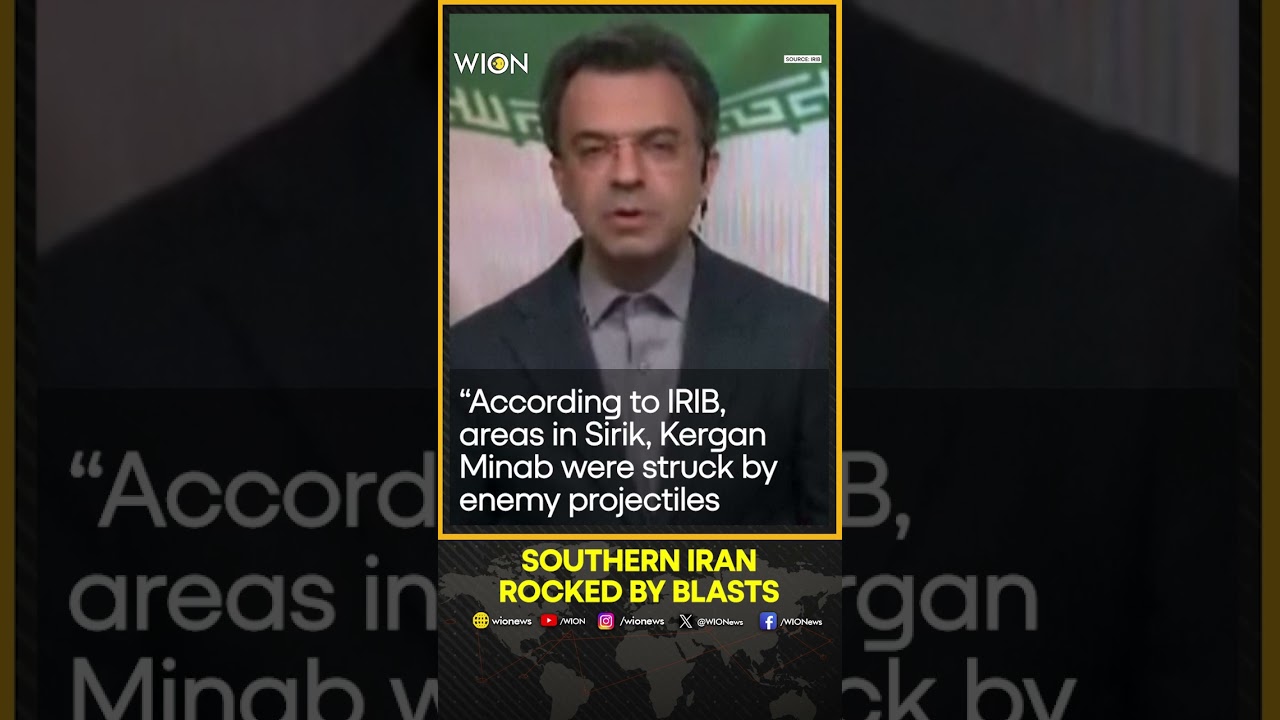 Iran's State TV Reports Blasts and Strikes in Various Locations in the South | WION Shorts