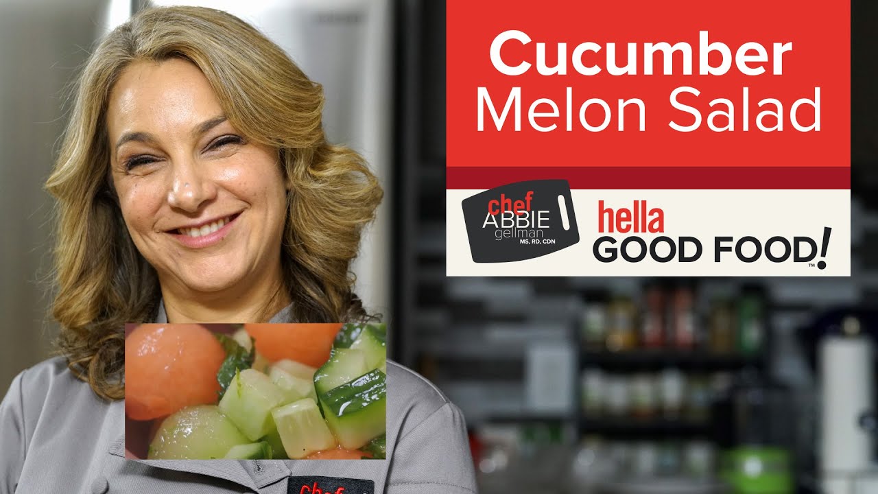 Fresh & Crunchy Cucumber Melon Salad with Mint