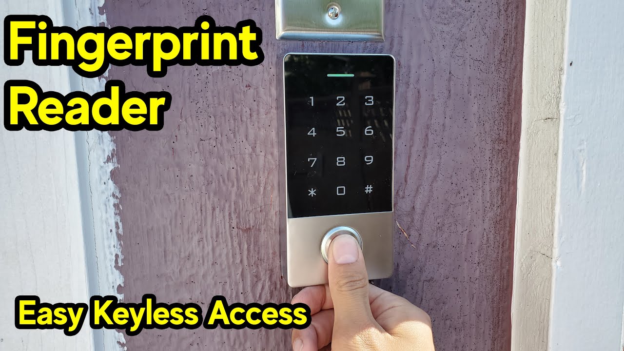 Shed to Workshop Conversion - Part 5 - Fingerprint Magnetic Lock Panel Install