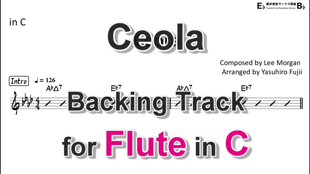 Ceola - Backing Track with Sheet Music for Flute in C
