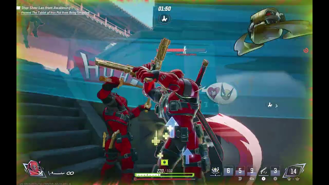 Marvel Rivals trying out deadpool with awesome clips