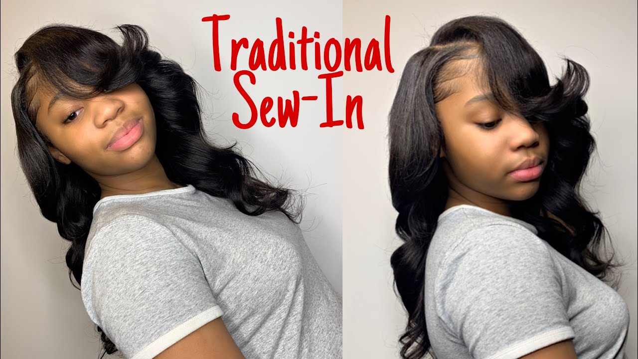 Traditional SEW-IN Deep Side Part “Cut & Curl” | BGMgirl Hair
