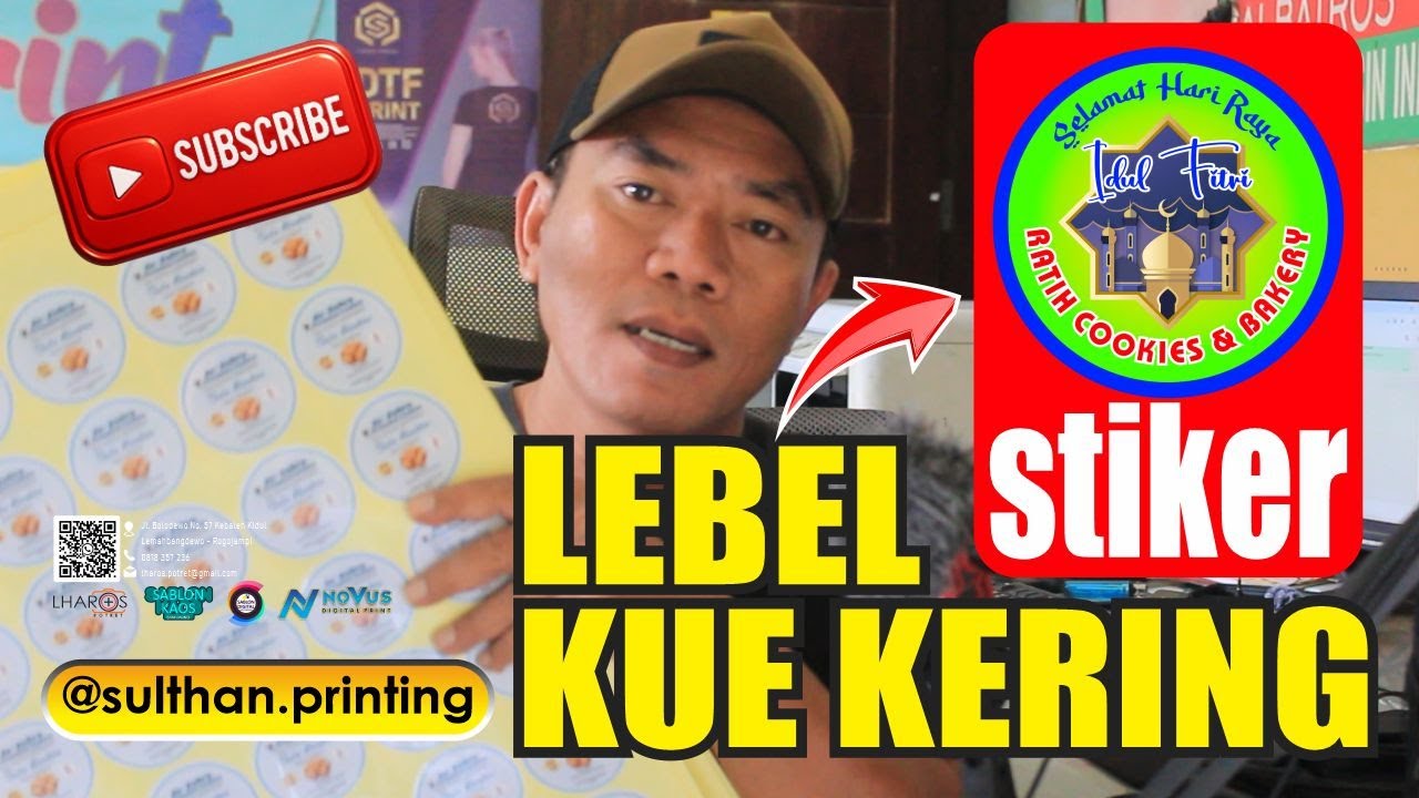 Keseharian pekerjaan di percetakan @sulthan  channel Lebel STIKER KUE Kering Lebaran 2026