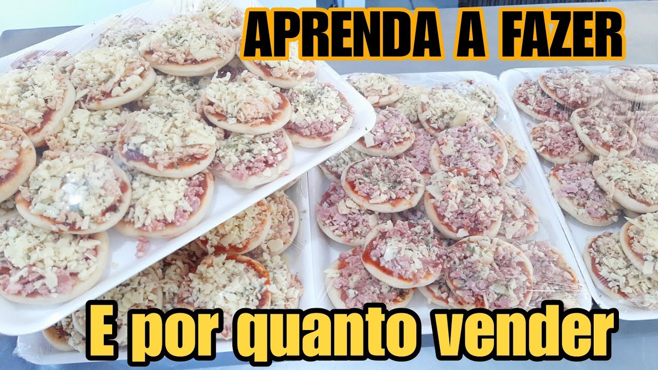 APRENDA A FAZER MINI PIZZA PRÉ ASSADA PARA VENDER!