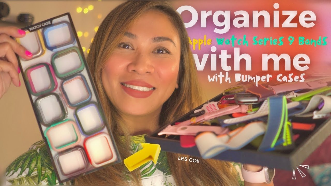 🍎Apple Watch Series 9 Band Organizing & New Bumper Cases | Maureen Scott