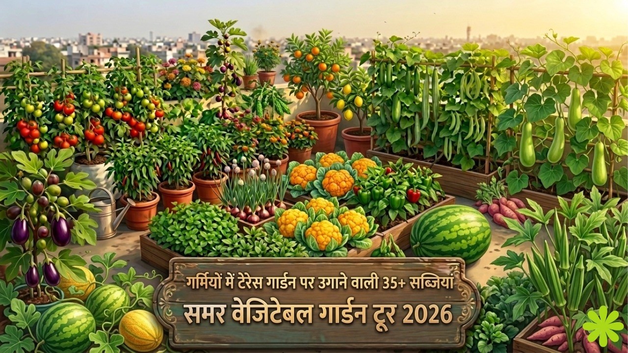 Garmiyon mein Terrace Garden par ugane wali 35+ Sabziyan | Summer Vegetable Garden Tour 2026