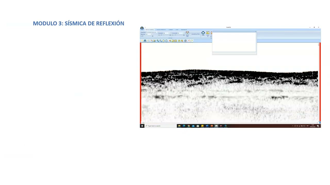 Curso de SonarWiz: procesado de datos de s&iacute;smica de reflexi&oacute;n y sonar de barrido lateral