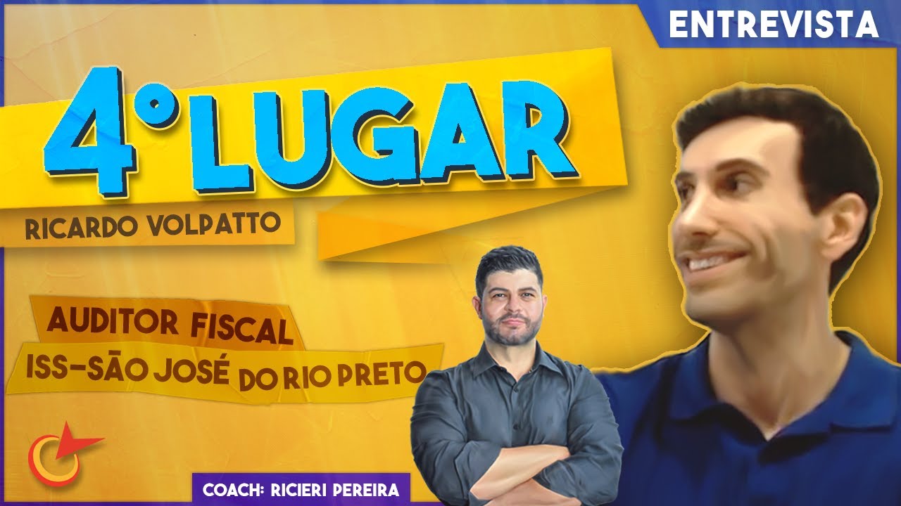 [ENTREVISTA] Ricardo Volpatto: 4º Colocado no ISS - Rio Preto | Coaching Concurseiros