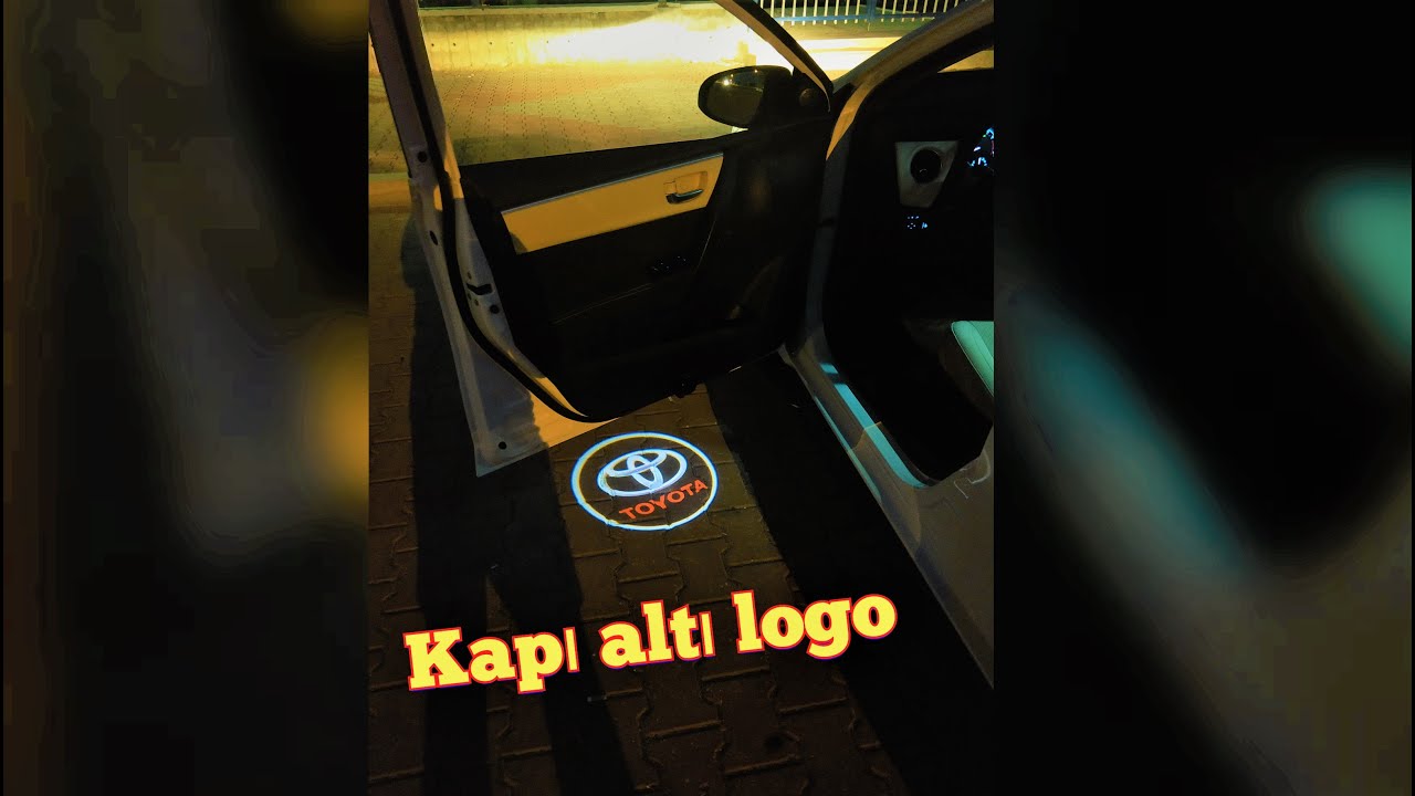 Toyota Corolla Kapı Altı Led Logo Uygulaması