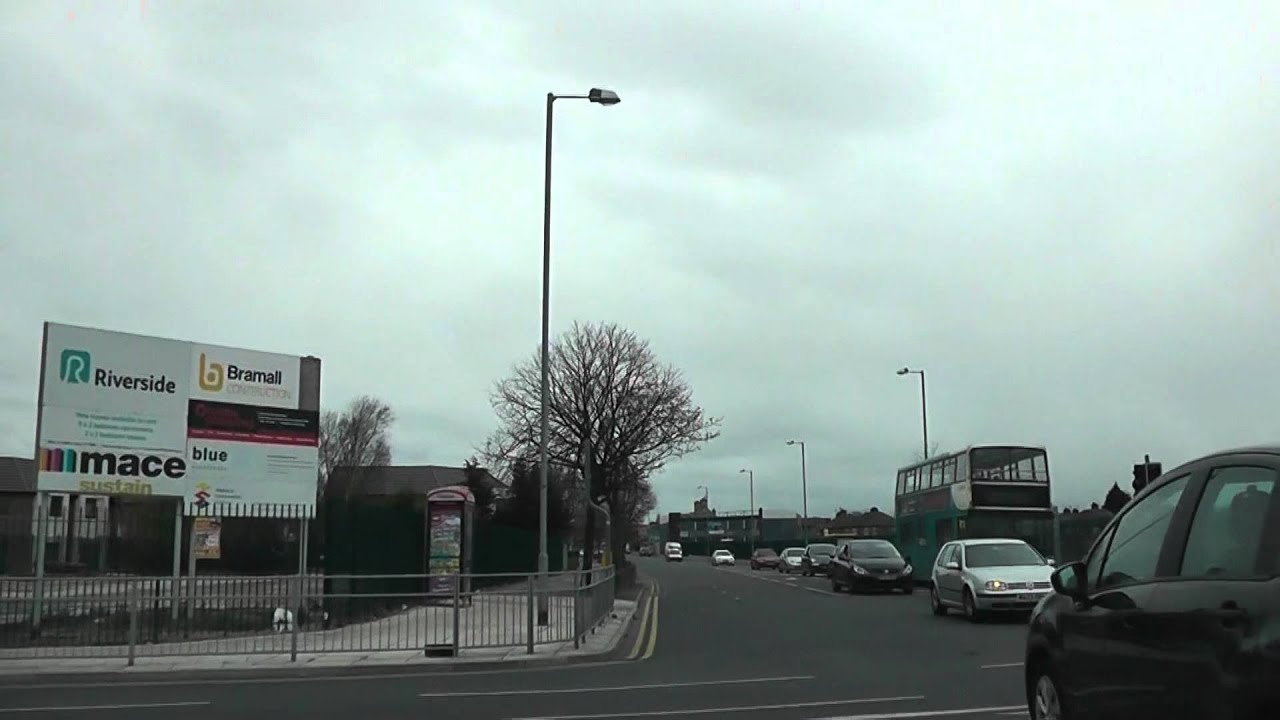 Driving Along Marsh Lane, Stanley Road, Linacre Lane & Bailey Drive, Liverpool, England