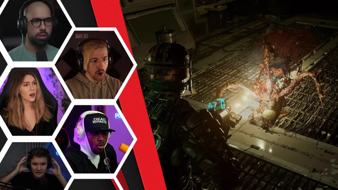 Lets Player's Reaction To The First Necromorph Lurker Encounter - Dead Space Remake