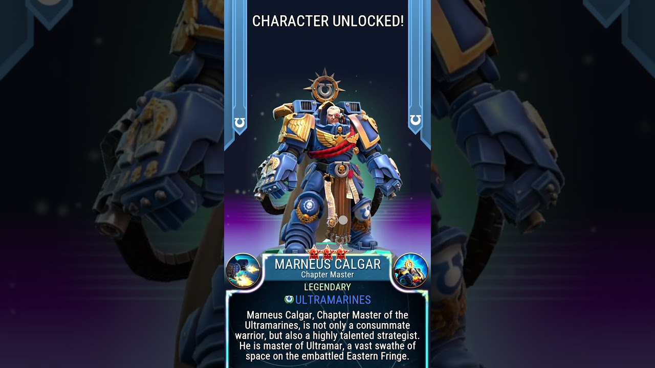Finally unlocked Marneus Calgar on Warhammer 40,000 Tacticus. Any advice on him? #warhammer40k #40k
