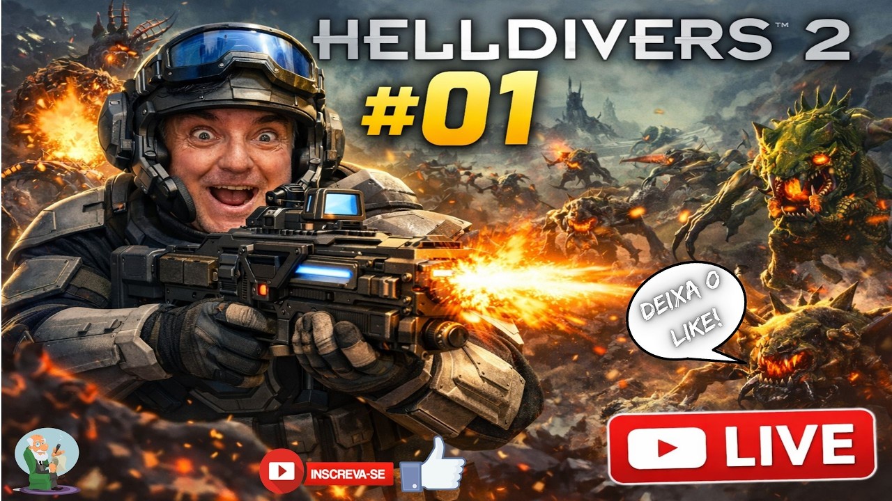 ✅[2026] HELLDIVERS 2 RTX 3050 # 01, INÍCIO DA GAME PLAY KKKKK  😲💀😲💀😲 !