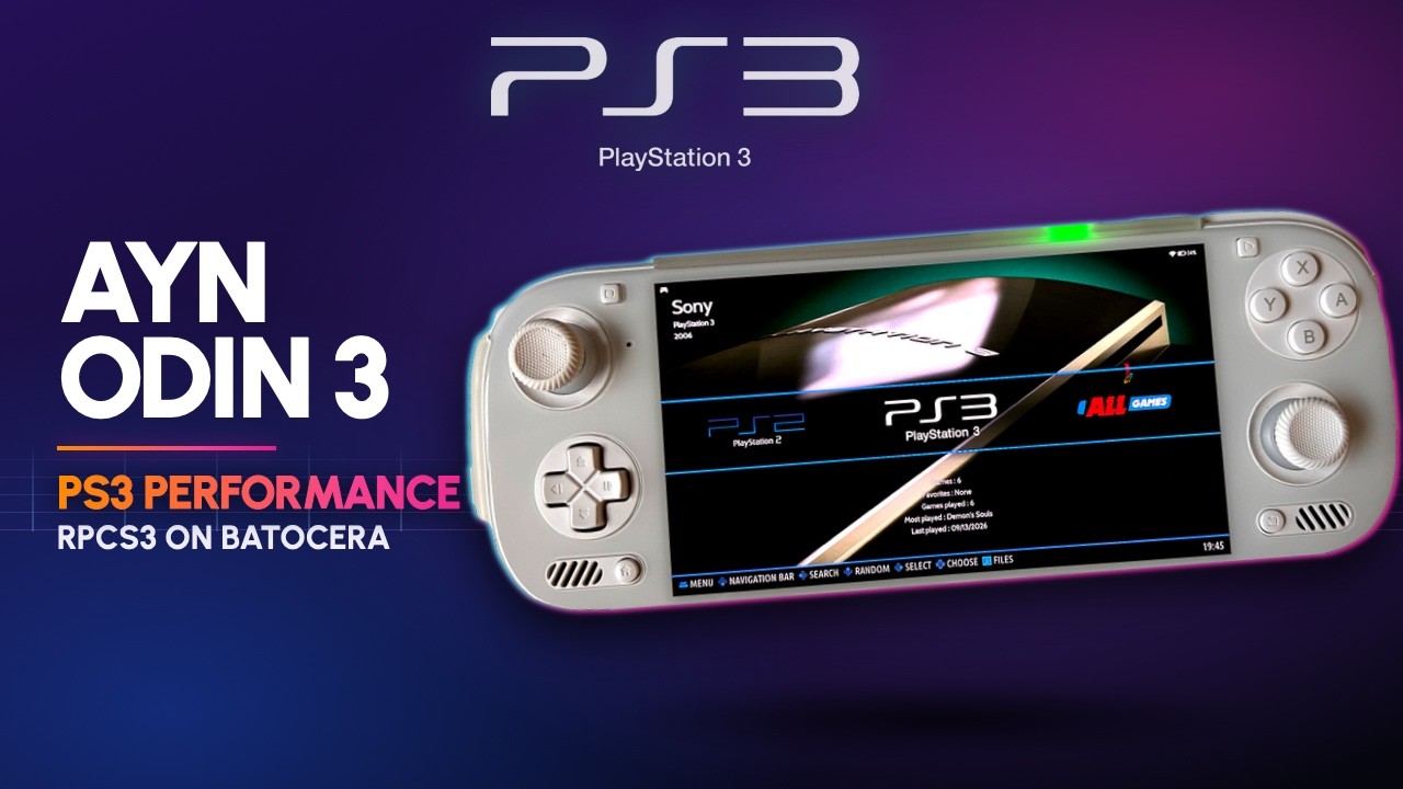 Эмуляция PS3 на AYN Odin 3 с Batocera &mdash; тестирование 6 игр