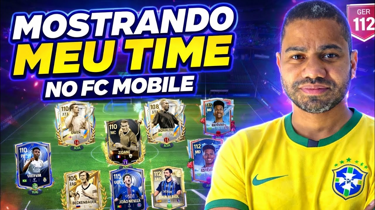 MOSTRANDO MEU TIME INICIANTE ATUAL NO FC MOBILE  | INÍCIO DE UMA ERA 