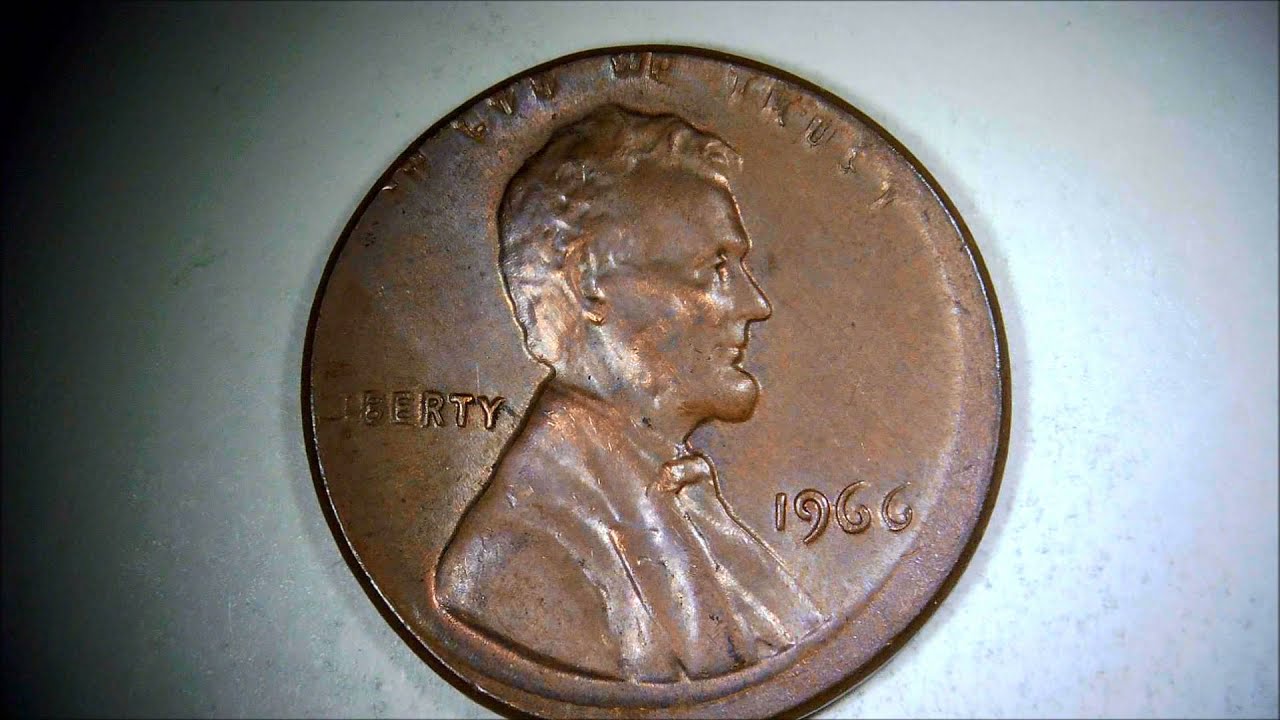 1966  Broadstrike  Error LINCOLN ONE CENT