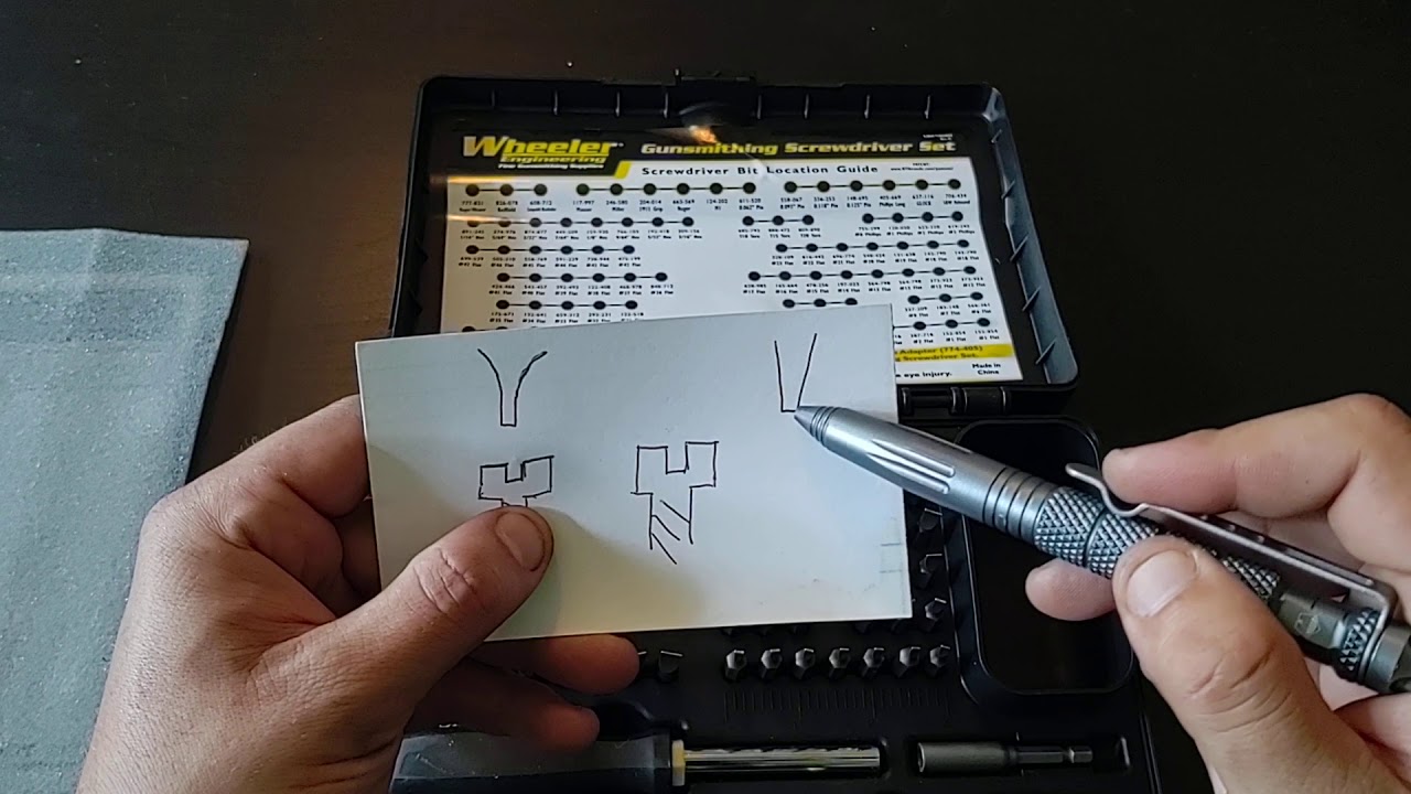 Wheeler Engineering gunsmith screwdriver set.