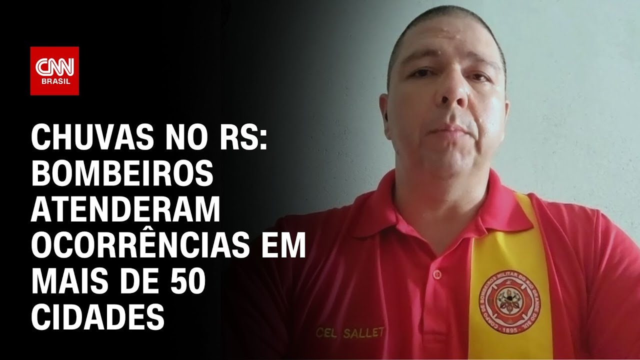 Chuvas no RS: Bombeiros atenderam ocorr&ecirc;ncias em mais de 50 cidades | LIVE CNN