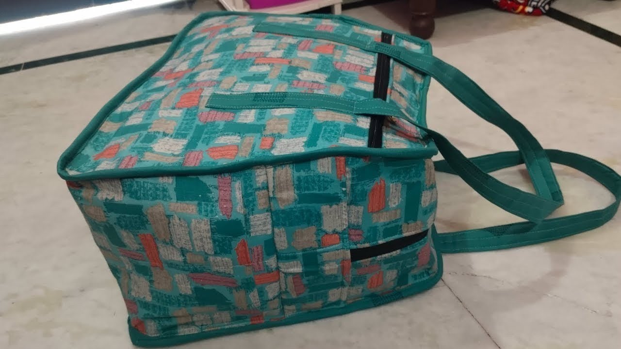Travel bag making at home with cloth easy trick for beginners। Travel bag cutting and stitching