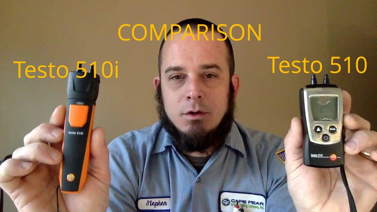 HVAC Tools: Testo 510 and 510i Comparison