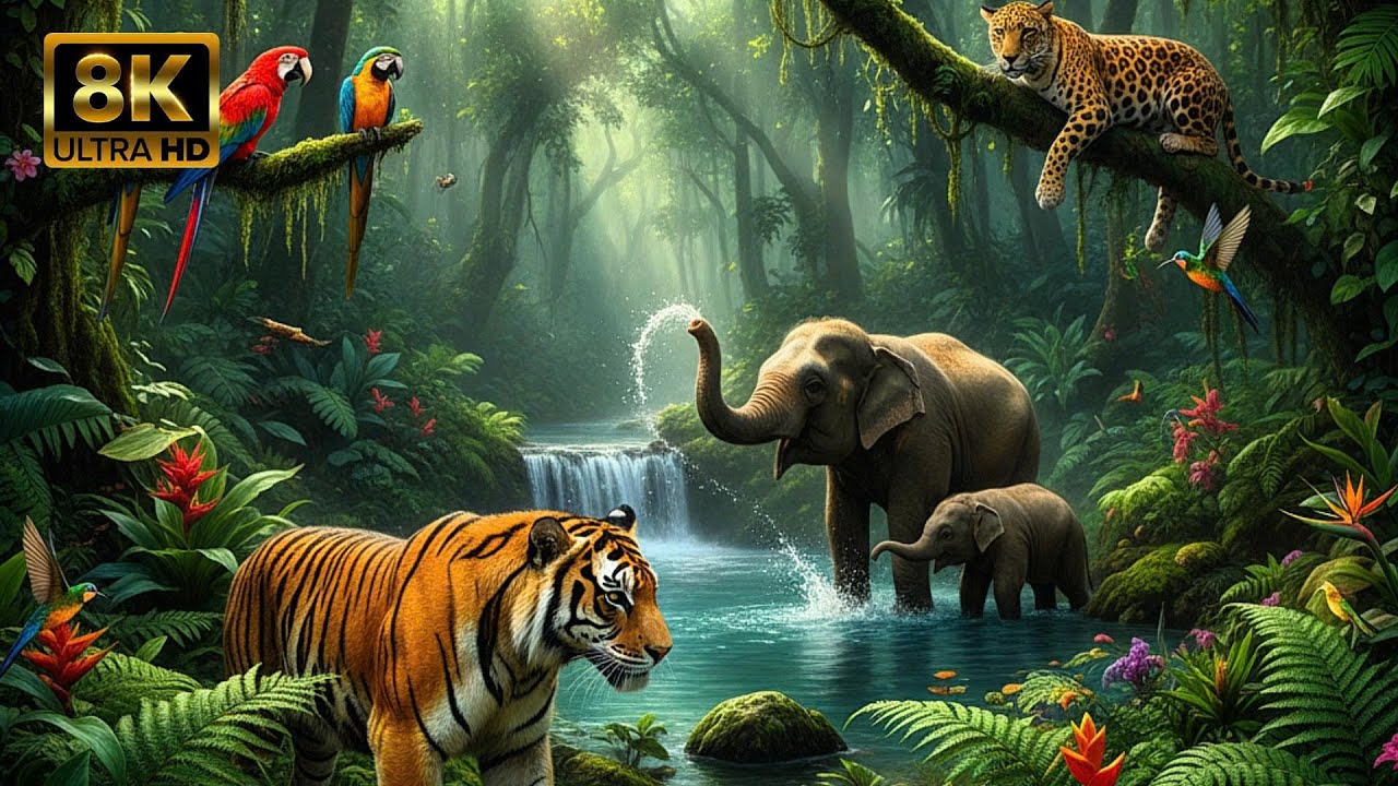 Amazon Rainforest Secrets in 8K Rare Wildlife Up Close