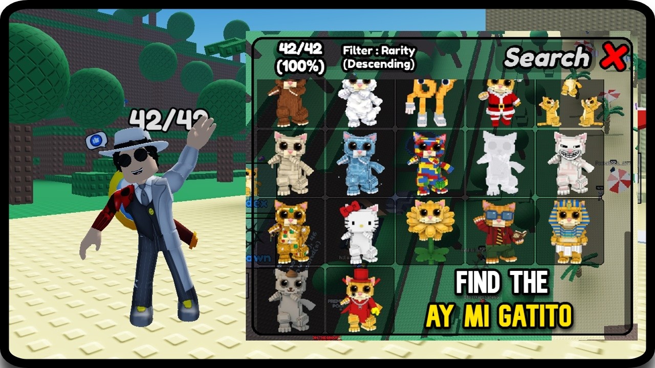 Roblox FIND THE AY MI GATITO - How to get ALL 42 Gatitos